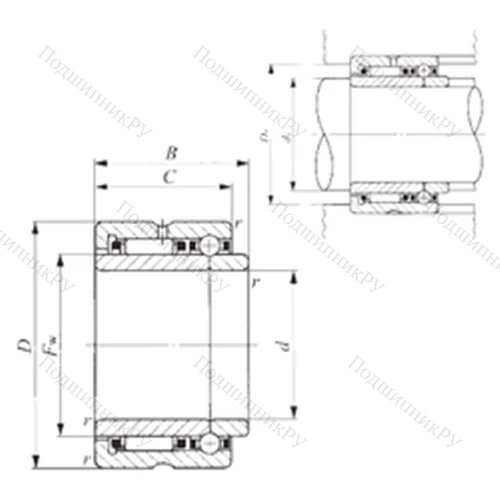 Подшипник комбинированный NATB 5906