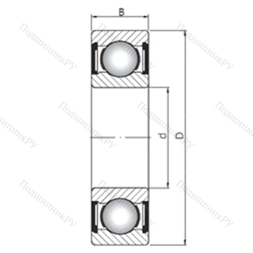 Подшипник шариковый радиальный 61921 ZZ от производителя  CX Подшипник шариковый радиальный 61921 ZZ от производителя  CX