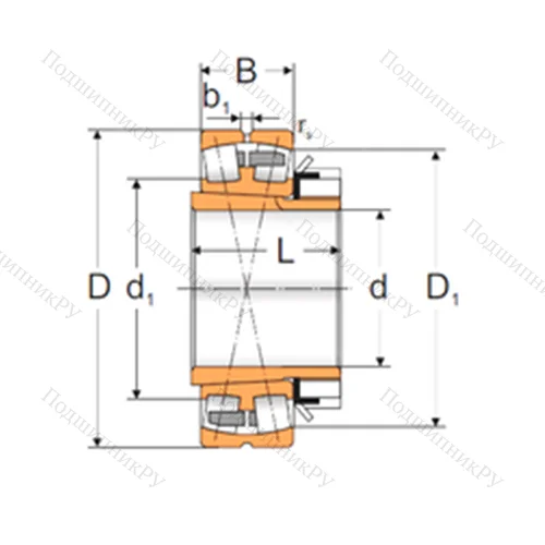 Подшипник роликовый радиальный самоцентрирующийся 22240 ACKMBW 33+H 3140