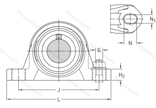 Подшипниковый корпус SYK 506 в Липецке