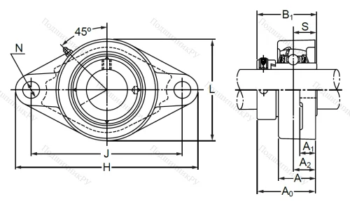 Подшипниковый корпус  FL 216 в Липецке