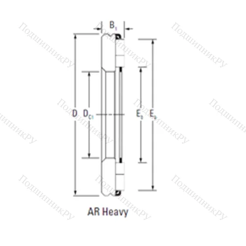 Подшипник игольчатый упорный AR 24 110 190 от производителя  TIMKEN