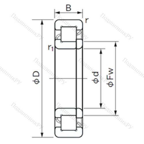 Подшипник роликовый радиальный NUP 2226 E