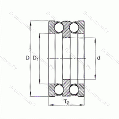 Подшипник шариковый упорный 1912 от производителя  INA Подшипник шариковый упорный 1912 от производителя  INA