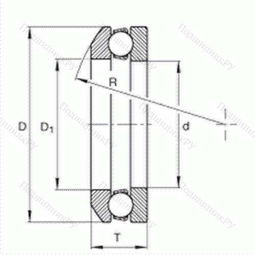 Подшипник шариковый упорный 4110 от производителя  INA Подшипник шариковый упорный 4110 от производителя  INA