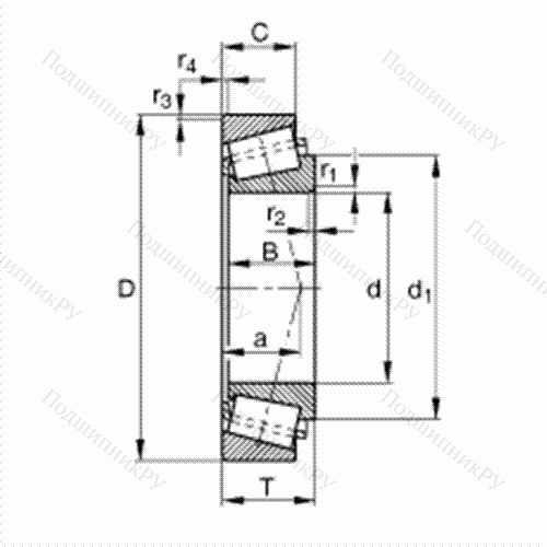Подшипник роликовый конический 30204-XL от производителя  FAG Подшипник роликовый конический 30204-XL от производителя  FAG